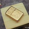 ZIPPO CHÍNH HÃNG KHẮC HOA VĂN MẠ VÀNG 18K