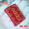 ZIPPO HOA VĂN METALIC RED